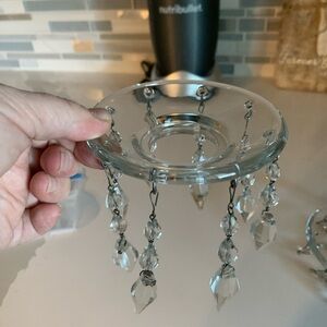 Elegant Glass Chandelier Crystal Holder